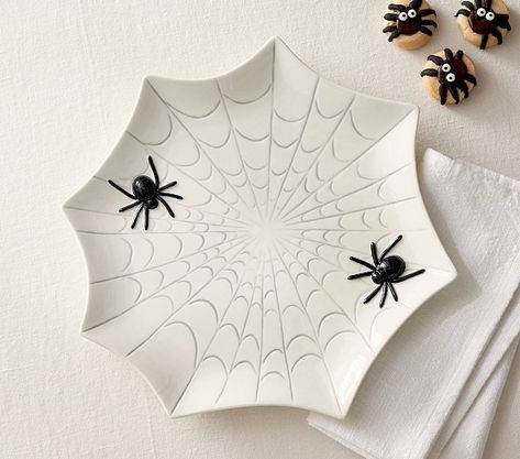 New Arrivals: Halloween Costumes | Pottery Barn Kids Halloween Plates, Ceramic Platter, Ceramic Platters, Insulated Lunch Box, Halloween Accessories, Pottery Painting, Pottery Barn Kids, Table Top Decor, Spiders