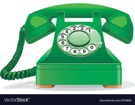 Telephone Drawing, Abstract Vector Art, Retro Telephone, Creative Clips, Educational Activities For Preschoolers, Green Retro, Locked Wallpaper, Abstract Vector, Vector Art Illustration