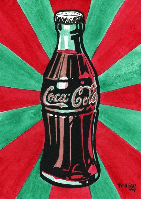 Photography Gcse, Coca Cola Wallpaper, Images Pop Art, Coca Cola Poster, Graffiti Wildstyle, Painting Old, Always Coca Cola, Bottle Drawing, Coca Cola Bottles