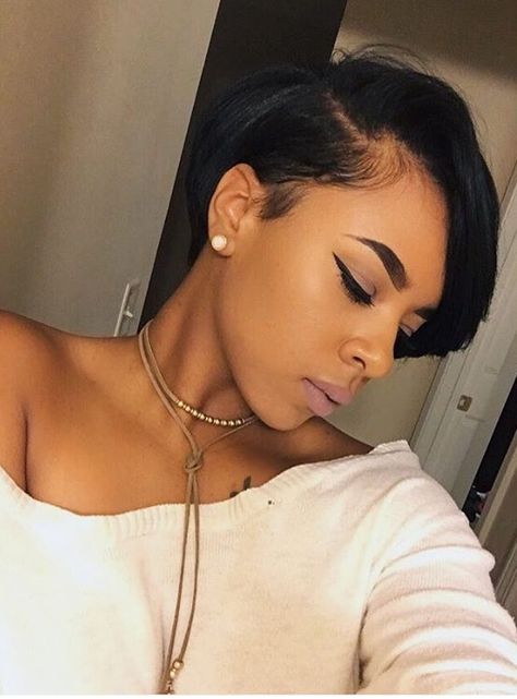 Pinterest || rebelwithstyle ✨                                                                                                                                                                                 More Short Locks, Grown Out Pixie, Hairstyles For Thick Hair, Meagan Good, Sassy Hair, Hair Crush, Relaxed Hair, Short Bob Hairstyles, Love Hair