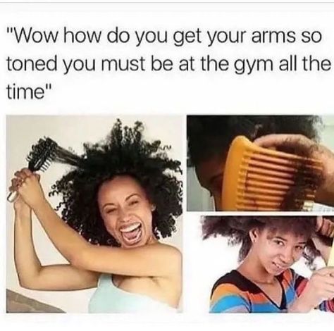 Natural Hair Memes, Tiktok Quotes, Black Memes, Black Jokes, Curly Hair Problems, How To Grow Natural Hair, 웃긴 사진, Girl Problems, Hair Problems