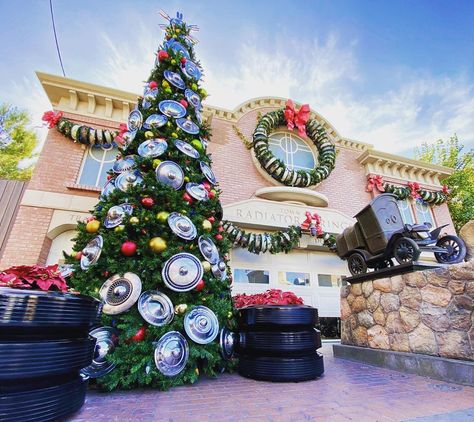 @sharthemagic on Instagram: “⚡️Kachow⚡️ one of my favorite Christmas trees located in Cars Land🎄” Cars Land, Party Decorations, Cars, Christmas Tree, Holiday Decor, Disney, Christmas, Instagram