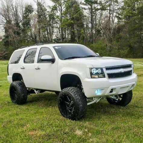 Chevy  tahoe Chevy Tahoe Lifted, Lifted Tahoe, Lifted Chevy Tahoe, Truck Lifted, Cowgirl Secrets, Tundra Truck, Future Vehicles, Trucks Lifted Diesel, Chevy Girl