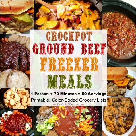 Freezer Meals Crockpot, Ground Beef Freezer Meals, Ground Beef Crock Pot Recipes, Recipes Freezer Meals, Ground Beef Crock Pot, Beef Crock Pot Recipes, Beef Crock Pot, Ground Beef Crockpot Recipes, Beef Freezer Meals