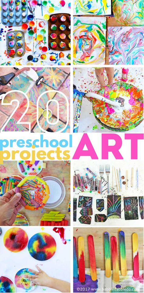 20+ Preschool Art Projects - Babble Dabble Do Project For Preschool, Babble Dabble Do, Art Videos For Kids, Preschool Art Projects, Kindergarten Art Projects, Preschool Projects, Art Projects For Kids, Art Project Ideas, Preschool Art Activities