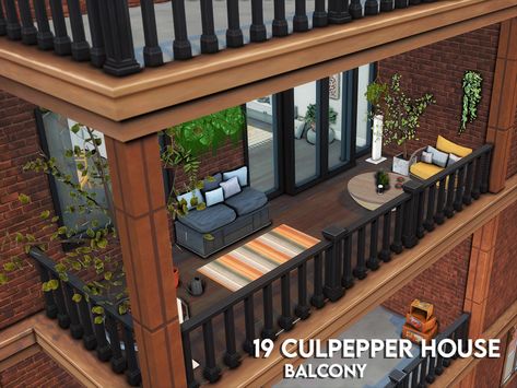 xogerardine's 19 Culpepper House Balcony Sims 4 Apartment Culpepper 19, Balcony Sims 4, Sims 4 Cc Balcony Furniture, 19 Culpepper House Sims 4 Floorplan, Sims 4 Balcony Cc, Sims 4 Balcony Ideas, Sims 4 Balcony, 19 Culpepper House Sims 4, Sims 4 Apartment Layout