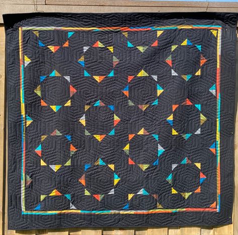 Pecking Order Quilt, Kira Quilt, Gray Quilts, Disappearing Blocks, Black Quilts, Baby Kantha, Twister Quilts, Quilt Meaning, Rainbow Quilts