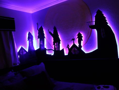 Nightmare Before Christmas - Contemporary - Kids - San Francisco - by Alina Druga Interiors | Houzz Tim Burton Party, Nightmare Before Christmas Party, Cookies Healthy, Christmas Drawings, Nightmare Before Christmas Halloween, Dekor Diy, Pumpkin King, Christmas Bedroom, Christmas Room