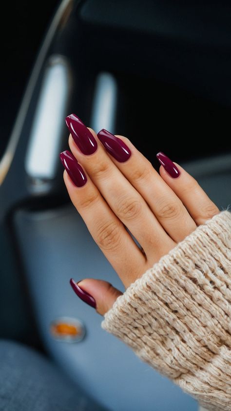 Discover stunning red fall nails that perfectly capture the essence of the season In this blog post we explore a variety of dark designs that are perfect for autumn From chic acrylic ideas to stylish short art youll find inspiration to elevate your nail game Dive into a palette of rich colors featuring deep reds complemented by elegant touches of black Whether you prefer bold statements or subtle elegance our curated list offers something for every taste Get ready to transfor Crimson Nails Designs, Deep Red Nails Acrylic, Fall Nails Red, Red Fall Nails, Autumn Goddess, Deep Red Nails, Dark Designs, Fall Nail Ideas, Acrylic Ideas