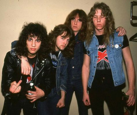 Early Metallica, Metallica 1986, Bob Rock, Lars Ulrich, Cliff Burton, Ride The Lightning, Kirk Hammett, Play Guitar, James Hetfield