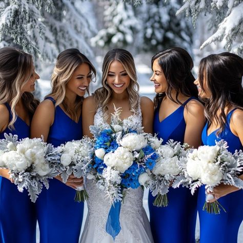 Enchanting Blue Winter Wedding Ideas: Palette Tips & Inspiration - Yeah Weddings Light Blue Winter Wedding Theme, Winter Wedding Royal Blue, Blue Winter Wedding Ideas, Silver And Blue Wedding, Winter Wedding Blue, Blue Color Palettes, Blue Winter Wedding, Grey Candles, Winter Wedding Ideas