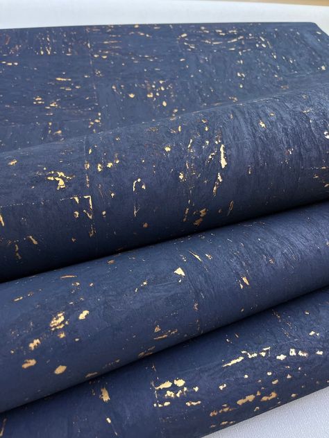 Natural Cork Wallpaper Dark Blue Color of the Night Sky With - Etsy Striking Wallpaper, California Wallpaper, Cork Wallpaper, Dark Blue Wallpaper, Wallpaper Dark, Grasscloth Wallpaper, Gold Wallpaper, White Backdrop, Dark Blue Color