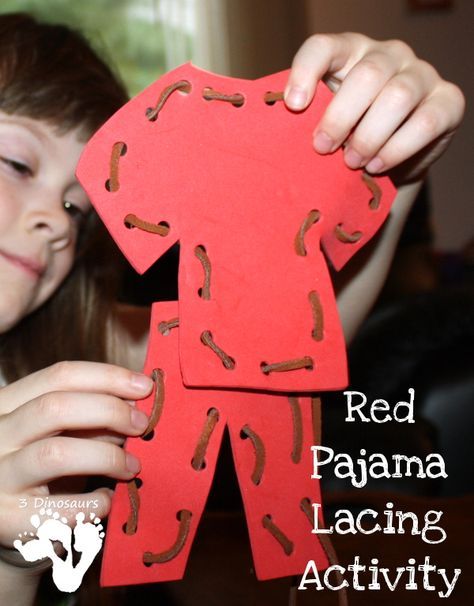 Red Day Activities Preschool, Clothes Activities For Kids, Red Day Activities Preschool Ideas, Red Day Activity, Clothes Study, Creative Curriculum Preschool, Llama Llama Red Pajama, Book Club Activities, Happy Home Fairy