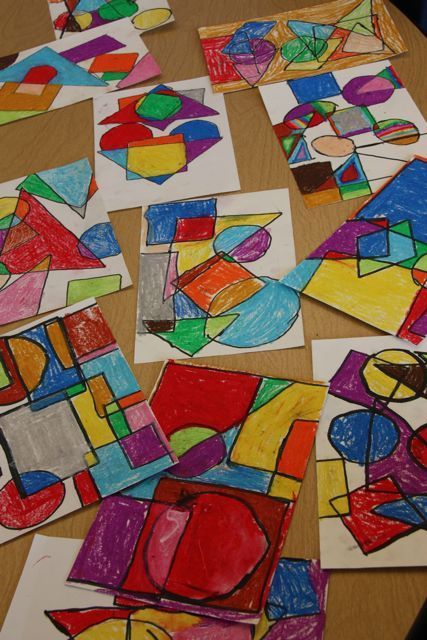 Mondrian Art Lesson ~ Highlights shapes and colors as well as a great master!  Great to do during a 2D Geometry unit Grade 1 Art, Art Sub Lessons, Art Sub Plans, First Grade Art, Kindergarten Art Lessons, Mondrian Art, Kindergarten Art Projects, 2nd Grade Art, 3rd Grade Art