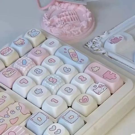 123 Keys ROA Profile Keycap customization Gift Cute rabbit PBT Keycaps Cute Key Cap Dye-Sub Mechanical Keyboard Keycap MX Switch - AliExpress Key Cap, Girly Acrylic Nails, Dye Sublimation, Keyboard, Acrylic Nails, Dye, Lily, Gifts