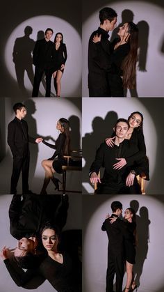 Fashion Show Poses For Couples, Black Formal Couple Photoshoot, Wedding Couple Studio Photoshoot, Couple Theme Photoshoot, Couple Outfit Ideas For Pictures, Couple Photo Shoot Outfits, Couple Model Poses, Couples Photoshoot Studio, Couple Studio Photoshoot Ideas