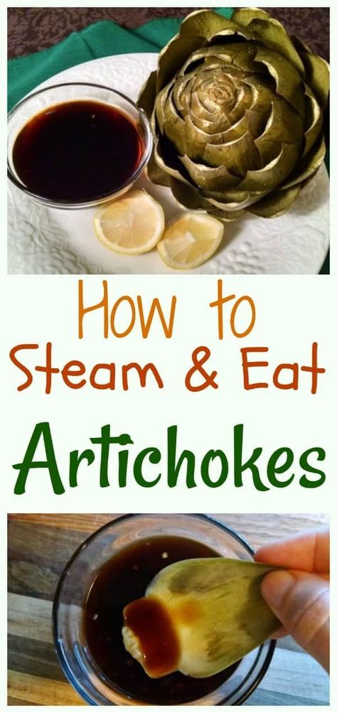 If you didn’t grow up eating artichokes, they can seem like strange and intimidating creatures. If you’ve ever wondered how to cook and eat the crazy-looking things, I've got ya' covered. This article is about steaming artichokes and even has details on how to eat them. Simple and delicious! #howtocookartichokes#steamingartichokes#eatplantbased Steamed Artichokes, Steam Artichoke, How To Cook Artichoke, Forks Over Knives, Healthy Side Dish, Asian Sauce, Artichoke Recipes, Veggie Tales, Clean Cooking