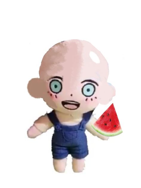 This is art by a person called Andy (me) who made this thing, she calls it, BASIL BALD LOL, Cough cough, bye. Watermelon Basil, Basil Omori, Eating Watermelon, Losing Faith, Faith In Humanity, Close Your Eyes, Basil, Watermelon, Lost