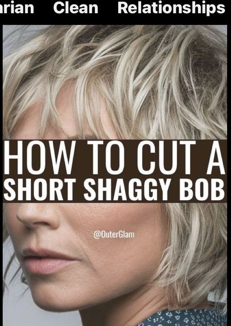 Short Shaggy Bob, Choppy Bob Hairstyles For Fine Hair, Shaggy Bob Hairstyles, Shaggy Bob Haircut, Stacked Haircuts, Short Shaggy Haircuts, Choppy Haircuts, Messy Bob Hairstyles, Choppy Bob Haircuts