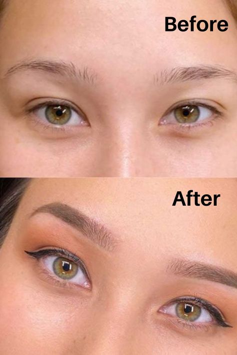 Powder Brow: Before And Aftercare Brow Facts, Ombre Powder Brows Healing Process, Ombre Brows Healing Process, Ombre Brows Before And After, Powder Brows Before And After, Tattoo Brows, Permanent Brows, Ombre Brows, Ombre Eyebrows