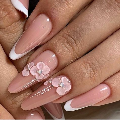 3d Nail Designs, 3d Flower Nails, Nail Art Designs Videos, Spring Nail Art, Pretty Nail Art, 3d Nail, Luxury Nails, Coffin Nails Designs, Classy Nails