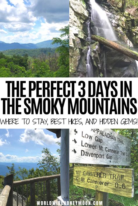 3 day Smoky Mountain itinerary | Great Smoky Mountains Tennessee | Great Smoky Mountains Vacation | Great Smoky Mountains Hiking | Great Smoky Mountains Tennessee Things to do | 3 Days in the Smoky Mountains | Gatlinburg Tennessee Things to do | Gatlinburg Tennessee Cabins | Pigeon Forge Tennessee Things to do in | Tennessee Guide | Great Smoky Mountains National Park Hiking #tn #tennessee #smokymountains #greatsmokymountainsnationalpark #gatlinburg #pigeonforge Tennessee Family Vacation, Gatlinburg Tennessee Vacation, Smokey Mountains National Park, Tennessee Road Trip, Tennessee Cabins, Mountains Tennessee, Smokey Mountains Vacation, Smoky Mountains Tennessee, Mountains Vacation