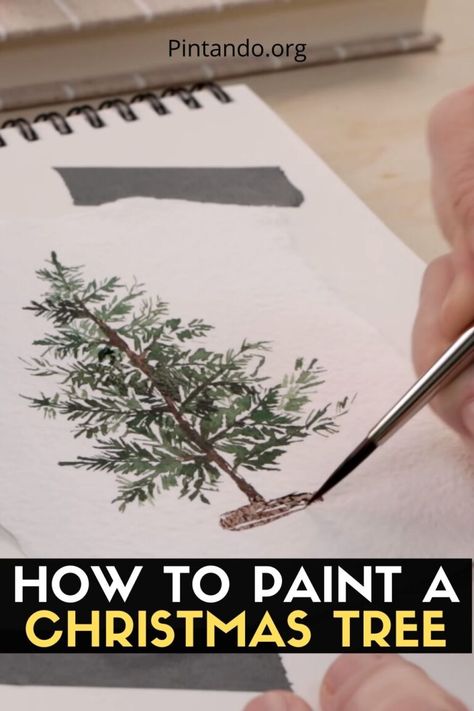 In this video, I’ll show you how to paint a simple Christmas tree, the perfect subject for a holiday card, or just nice painting practice for a chill afternoon. Paint A Christmas Tree, Diy Christmas Canvas, Watercolor Christmas Cards Diy, Nice Painting, A Simple Christmas, Painted Christmas Cards, Mini Watercolor, Hello How Are You, Painting Practice