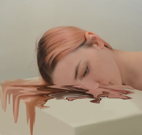 Melting Body Drawing, Melting People Art, Face Melting Art, Melting Photoshop, Melting Reference, Surrealism Photography Conceptual, Body Distortion Art, Surrealism Photography Portraits, Person Melting