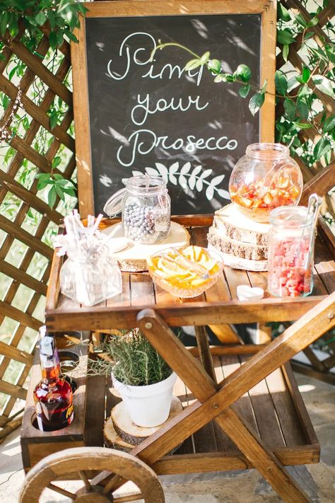 77 Unique Wedding Ideas Your Guests Will Love - hitched.co.uk - hitched.co.uk Prosecco Station Wedding, Wedding Prosecco Bar, Prosecco Bar Ideas, Prosecco Station, Pimp Your Prosecco Bar, Prosecco Cart, Wedding Prosecco, Prosecco Party, Alcohol Wedding Favors