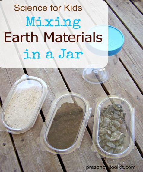 Preschool science activity mixing water and other earth materials #sciencekids #earlylearning Preschool Earth Science, Earth Lessons For Preschool, Earth Science For Preschool, Earth Science Preschool Activities, Science Materials For Preschool, Science And Nature Preschool, Geology Preschool Activities, All About Earth Preschool, Earth Science Preschool