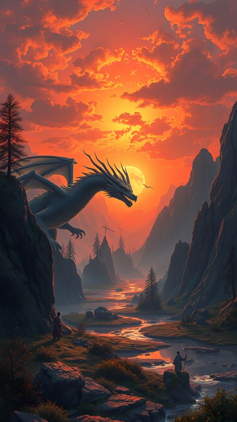 #fantasyart #aestheticfantassy #fantasy #dragon #landscape #wallpaper Dragon Landscape, Water Paints, Fantasy Dragons, Art Dragon, Fantasy Dragon, Fantasy Aesthetic, Water Painting, Landscape Wallpaper, Fantasy Landscape