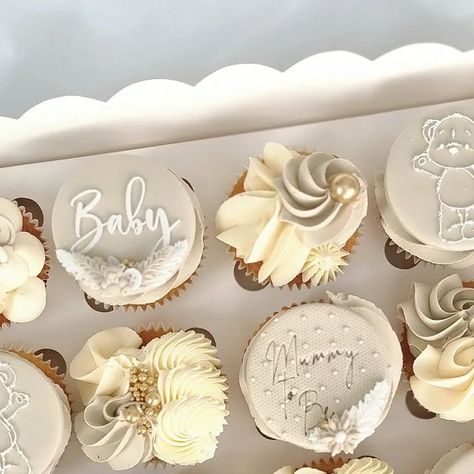 Baked@57 on Instagram: "Baby cupcakes to match. Got to love a matching set. 😍 #babyshowercupcakes #babycupcakes #baby #instababy #instagood #instafood #neutralbabyshower #nudecupcakes #buttercreamswirls #pipingskills #instacupcakes #poolecakes #bournemouthcakes #cupcakes #cupcakesofinstagram #cupcakeinspo #cupcakesfordays #cupcakesofig #cupcakesofinsta #cakecakecake #matchingcakeandcupcakes #cupcakegrid #cupcakelove #cupcakedesign #cupcakesforher #cupcakequeen #bespokecake #cupcakesdaily #cup Neutral Baby Shower Cupcakes, Baby Shower Cupcakes Neutral, Baby Cupcakes, Baby Shower Decorations Neutral, Cupcake Queen, Pregnancy Congratulations, Baby Cupcake, Cake Stuff, Fondant Cookies