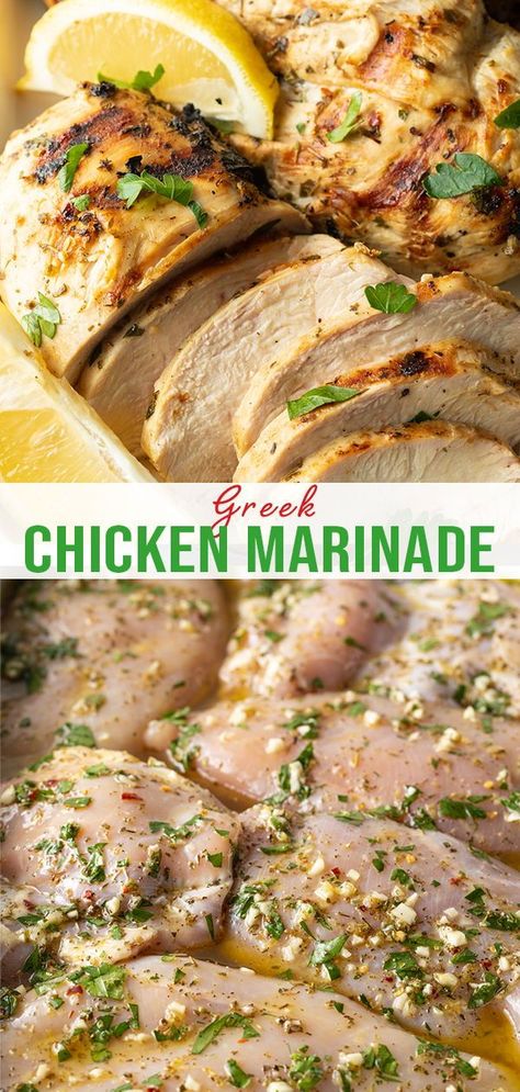 Blackstone Greek Chicken, Lemon Garlic Chicken Kabobs, Chicken Marinades Baked, Greek Chicken Baked Easy, Marinated Mediterranean Chicken, Easy Greek Chicken Marinade, Greek Chicken Recipes Marinade, Greek Chicken Marinade For The Grill, Greek Lemon Chicken Marinade