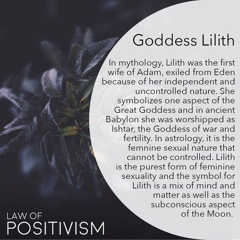 Black Moon Lilith/ Mean Lilith h21 *Black Moon Lilith: h13 Dark Moon Lilith: h58 Lilith/ Dark Moon Lilith/ Waldermath h58 The White Moon/ Selena H56 Adam And Lilith, Lillith Goddess, Divine Feminine Power, Goddess Spirituality, Goddess Magick, Black Moon Lilith, Legends And Myths, Sacred Feminine, Witch Magic