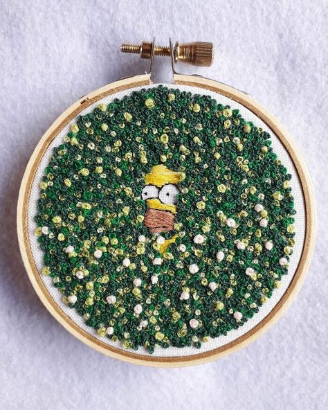 1 Million Followers, Cool Embroidery, Funny Embroidery, Million Followers, 강아지 그림, Basic Embroidery Stitches, Hand Embroidery Projects, Pola Sulam, Creative Embroidery