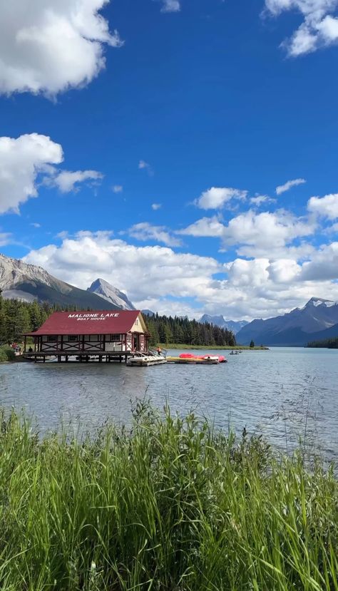 Maligne Lake Alberta Canada Jasper National Park Canadian Rocky Mountains Lake Maligne Lake in Jasper National Park in Alberta Canada Jasper Canada, Maligne Lake, Jasper National Park, Alberta Canada, Landscape Ideas, Rocky Mountains, Rocky, Travel Destinations, National Park