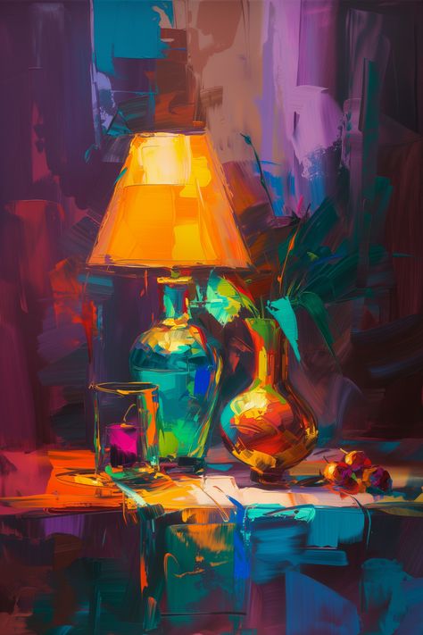 Strange Still Life, Funky Still Life, Creative Still Life Painting, Still Life Easy Painting, Still Life Oil Painting Fine Art, Still Life Painting Ideas, Still Life Inspiration, Intermediate Painting, Colourful Still Life