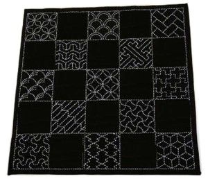 Japanese Quilts Sashiko, Japanese Quilts, Sashiko Embroidery, Hardanger Embroidery, Fabric Kit, Learn Embroidery, Brazilian Embroidery, Folk Embroidery, Japanese Embroidery