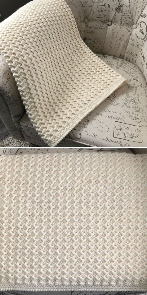 Free Crochet Moss Stitch Blanket Patterns, Elegant Crochet Blanket Patterns, Crystal Waves Crochet Blanket Pattern, Borders For Crochet Blankets Simple, Free Easy Crochet Afghan Patterns, One Color Crochet Afghan Patterns Free, Crochet Border Stitches For Blankets, Elegant Crochet Blanket, Quick And Easy Crochet Blanket Free Pattern