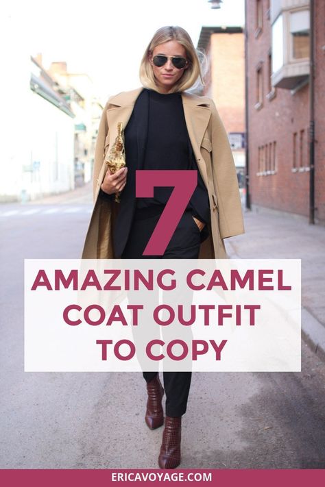 Tan Coat Outfit Winter, Camel Coat Outfit Winter Style, Camel Jacket Outfit, Tan Coat Outfit, Trench Coat Outfit Winter, Camel Winter Coat, Camel Coat Outfit Classy, Camel Coat Outfit Casual, Peacoat Outfit