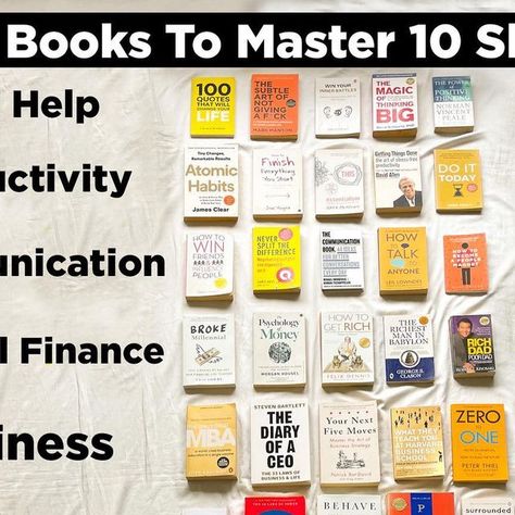 Library Mindset on Instagram: "50 Books To Master 10 Skills Save this post for future!" Books To Master Skills, Best Marketing Books, 50 Books To Master 10 Skills, Library Mindset, Fiction Books To Read, Entrepreneur Books, Learn Marketing, Office Quotes, Marketing Instagram