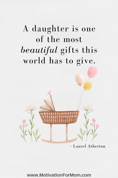 This list of baby girls quotes are all so great at explaining the joys of having a sweet baby girl. They are all quotes about having a daughter, and what life is like when you are expecting a new baby girl. Newborn Quotes Girl, Having A Daughter, Shower Quotes, New Mom Quotes, Newborn Quotes, In Loving Memory Quotes, Baby Scrapbook Pages