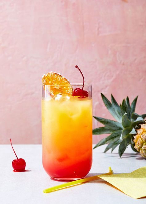 Southern Sunrise Watermelon Refresher, Orange Recipe, Tequila Sunrise Cocktail, Sunrise Cocktail, Best Tequila, Refreshing Summer Cocktails, Colorful Drinks, Summer Appetizer, Brunch Cocktails