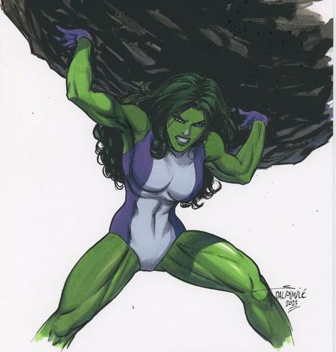 The Sensational She Hulk, Jen Walters, Yuri Lowenthal, Scott Dalrymple, Miss Hulk, Red She Hulk, Marvel Comics Hulk, Marvel Comics Artwork, Muscle Art