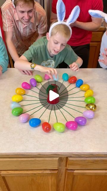 24K views · 1.6K likes | Benson Bros on Instagram: "Easter Egg String Pull Game! 😊 #reels #easter #egghunt #game #eastersunday @cadburyusa" Benson Bros, Fun Easter Games, Acnh Basement, Egg Game, Fun Christmas Party Games, Bar Basement, Small Basement, Easter Games, Family Fun Games