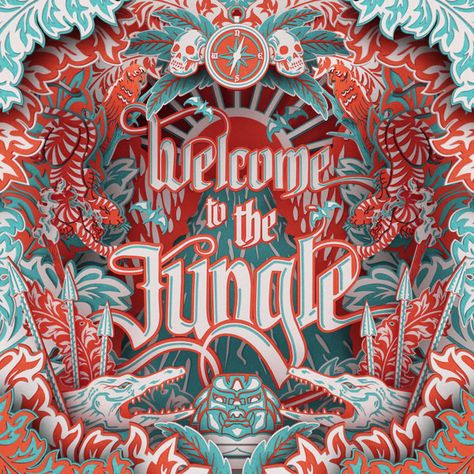 Typography Inspiration #3d #jungle #unique #type Illustration Design Graphique, Inspiration Typographie, Lettering Inspiration, Typography Lettering, Illustration Photo, Welcome To The Jungle, Typography Inspiration, Creative Words, Artist Books