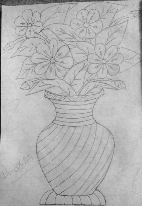 You might like a beautiful flower vase Drawing ideas A Vase Of Flowers Drawing, Vase Of Sunflowers Drawing, A Vase With Flowers Drawing, Flower Vase Drawing Sketch, Pot Flowers Drawing, Pot With Flowers Drawing, Vase With Flowers Drawing Easy, Flower Vase Sketch Pencil, Pot Of Flowers Drawing