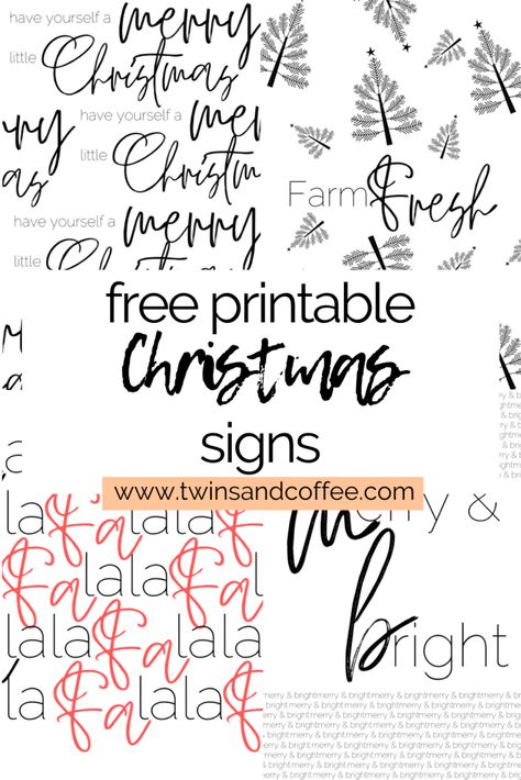 Printable holiday signs are by far the easiest way to decorate. Not to mention they are a toddler proof decorating hack. Here are four free printable holiday signs Free Printable Christmas Signs, Toddler Proofing, Landscape Christmas, Simple Holiday Decor, Coffee Blog, Christmas Farm, Weird Holidays, Holiday Signs, Crazy Life