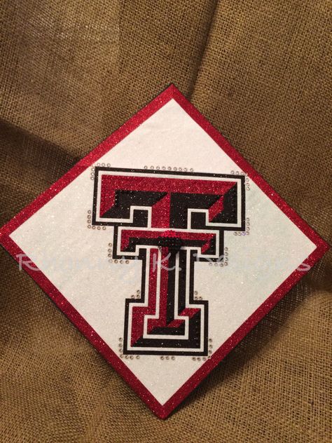 Texas Tech Graduation Cap, Mortar Board, Grad Quotes, High School Graduation Cap, Grad Hat, Tech Inspiration, Grad Caps, Cap Decoration, Graduation Cap Designs