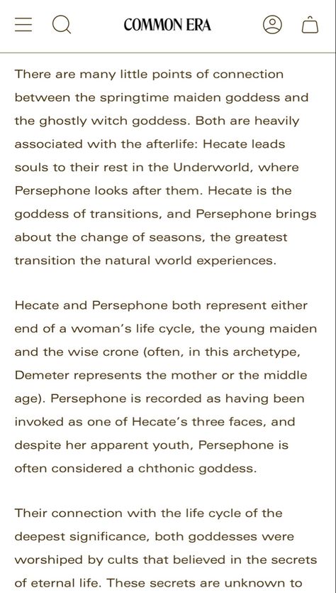 persephone and hecate connection greek mythology Persephone And Hecate, Folklore Fairy, Goddess Hecate, Witchy Things, Women Life, Life Cycles, Changing Seasons, Underworld, Greek Mythology